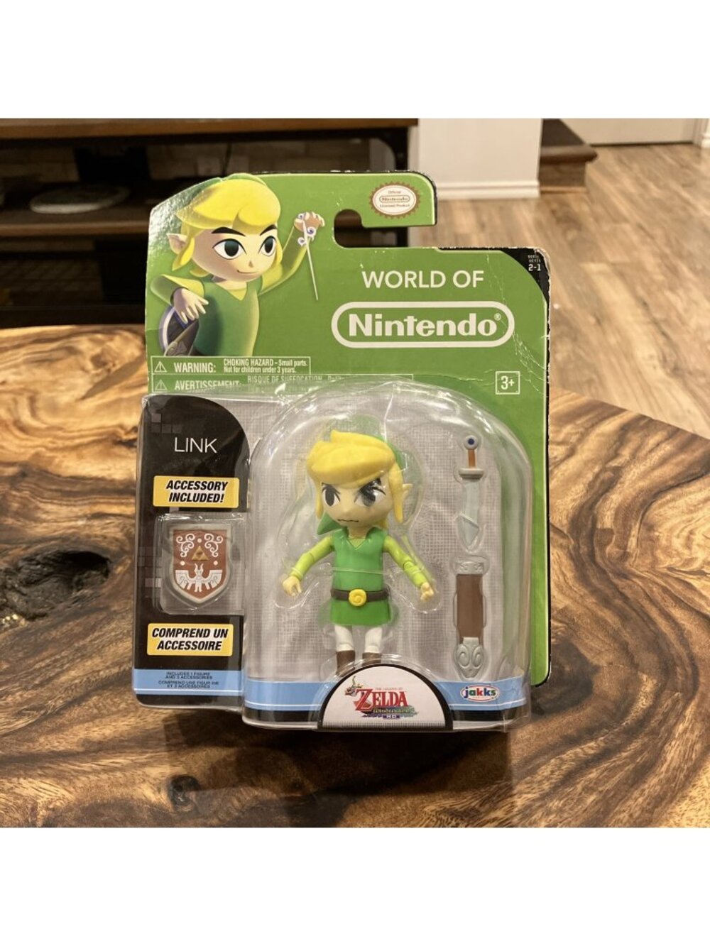 World Of Nintendo Link Wind Waker Series 2-1 W/Shield Jakks Legend Of Zelda